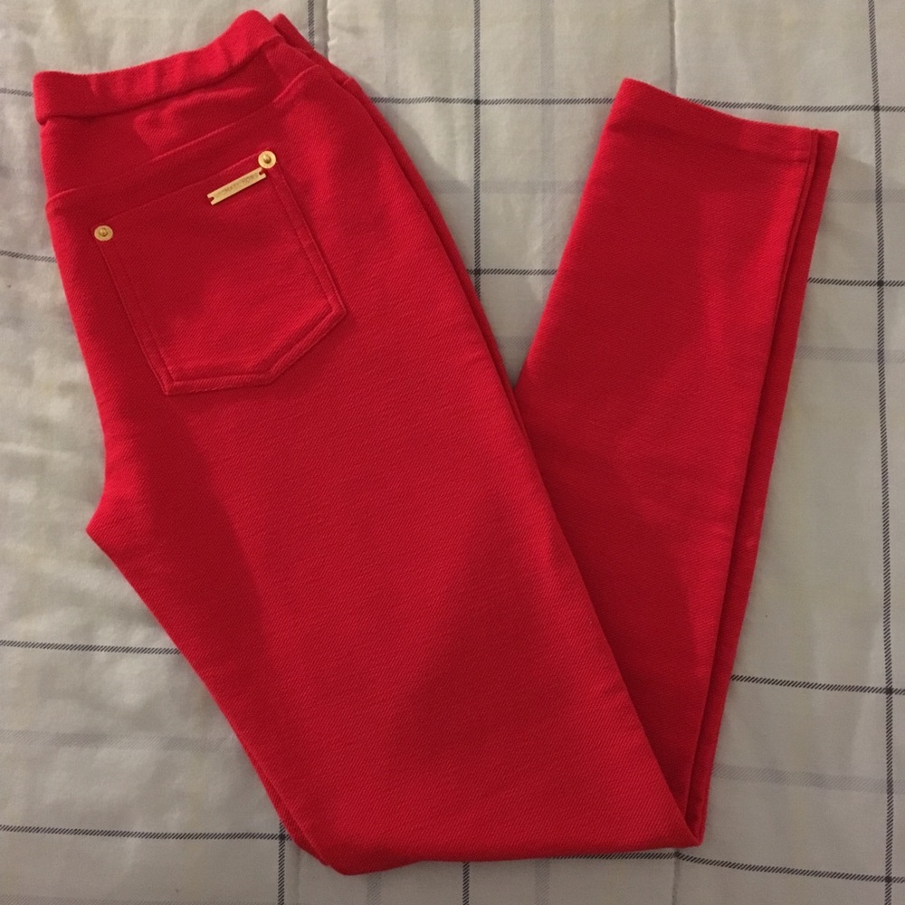 Michael Kors Red Leggings